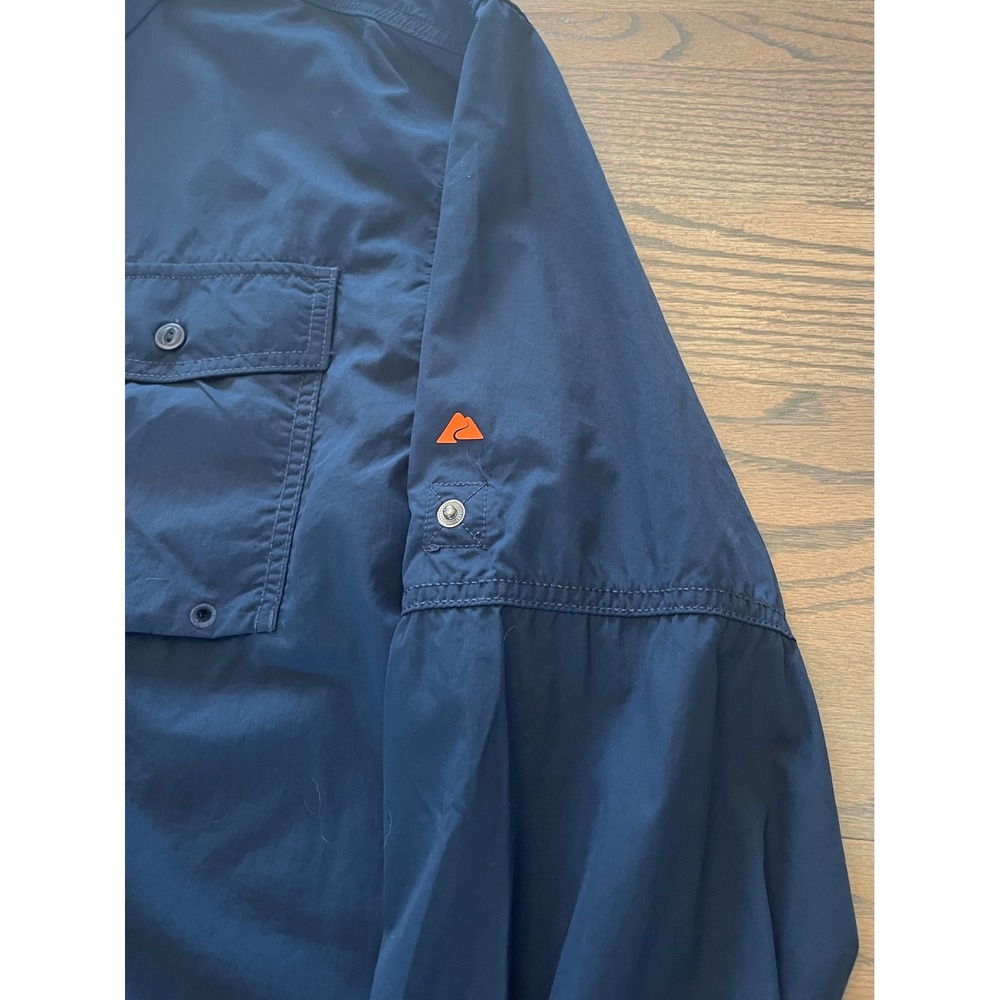 Ozark Trail Mens Navy Blue Long Sleeve Convertible Fishing Hiking Shirt Large - Picture 4 of 7